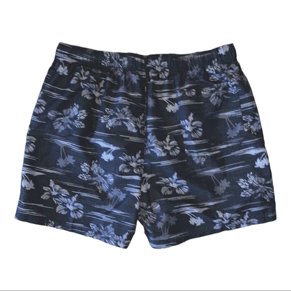 OP Men’s Swim Trunks Tropical Black and Gray Size 40/42